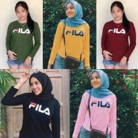 Atasan T-Shirt Kaos Baju Cewek Wanita Murah Tumblr Tee Fila