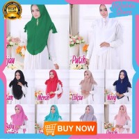 HS61 Hijab Khimar Hanum Swarovski/Jilbab Syari/Kerudung Cantik dan