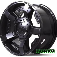 Velg mobil Ring 18 HSR RASTA 2 Black Pajero Sport Racing