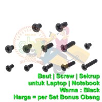 Jual H3C Baut Screw Sekrup Skrup Laptop Notebook Black