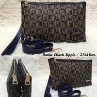 Tas Murah/Tas Lokal/Branded/Clutch/Bonia Clutch Zippie - Hitam