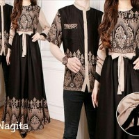 PROMO TERMURAH BATIK COUPLE BUSUI NAGITA 2WARNA BAJU COUPLE MUSLIM