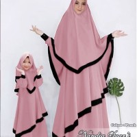 gamis couple ibu dan anak/baju muslim couple/baju sarimbit keluarga