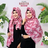 Pashmina Batik Miulan Nasita Jilbab Batik Segi Panjang Limited