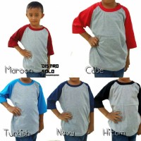 Distro Solo Reglan ANAK raglan anak kaos Raglan anak baju ANAK tshir