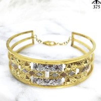 Top D 5,8Cm Gelang Lebar Untuk Ibu Variasi 3 Warna Emas Asli
