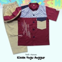 Fattaya Kids Koko Ilham baju muslim anak-anak baju koko anak