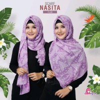 Pashmina Batik Miulan Nasita Jilbab Batik Segi Panjang Murah