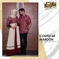 ( Couple 68 maroon ) gamis dewasa ethica kagumi 109 maroon Kahfi 63