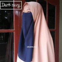 Jilbab Pashmina MUSLIMAH FASHION CADAR TALI MURAH BAHAN WOLFIS / NIQAB