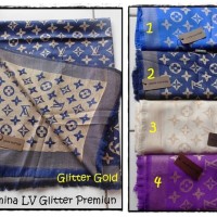 Jilbab Pashmina Pasmina LV Glitter Premium
