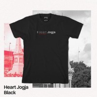 Kaos Tshirt Baju Combed 30S Distro I Heart Jogja Yogyakarta Jogjakarta