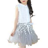 Baju Anak Import Murah Gaun Dress Abu Untuk Anak Perempuan Princess