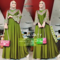 MILLATY - GAMIS MUSLIM DRESS PESTA DRESS BORDIR BAHAN ADEM