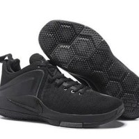 sepatu basket nike lebron zoom witness full black