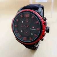 JAM TANGAN SWISS ARMY PRIA SA 6441 CHRONO TALI KANVAS ELEGAN 674Jt Mur