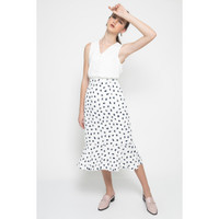RAMUNE Estee V Button Top (White) - ML