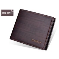 Dompet Pria Bahan Kulit Strip Pattern YYHF006-1 Terbaru Dark 970Dp Bag