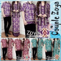 BIG SALE Baju Muslim Gamis Batik Couple Zoya Baju Pesta Couple