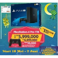 PS4 PRO 1TB Garansi sony resmi Indonesia Bundle stik +bonus stick