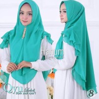 hot sale! jilbab instan hijab syari kerudung khimar ceruti sifon hanum