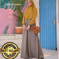 Terbaru Baju Muslim Wanita Gamis Mawar Syari Set Khimar Terlaris New