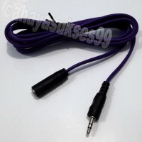 Kabel Audio Konektor Male To Female AUX Connector Jek 3.5mm Music