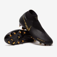 SALE Sepatu Bola Nike Phantom VSN Elite DF FG - Black/Metallic Gold