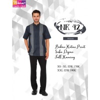 BAJU KOKO PRIA Motif/Koko Lengan Pendek NK 42 ORI Baju Koko Nibras