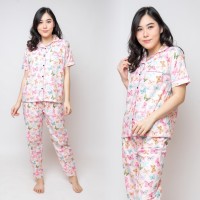 baju tidur dewasa/piyama wanita MOTIF BUTTERFLY