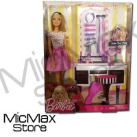 High Quality Barbie Fashionistas Make Up Set Mainan Original Asli