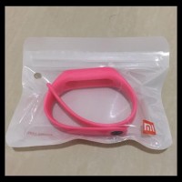 Gelang Karet Miband 2 Strap Miband2 Warna Warni Grosir - Merah Muda