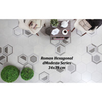 Jual Keramik  Roman Hexagonal  dModesto Series 34x39 Kw 1 