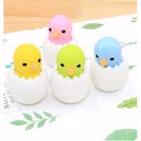 Penghapus Pensil Lucu / Unik Motif Telur Anak Ayam Menetas