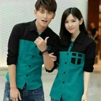 Terlaris Kemeja Couple Lengan Panjang / Baju Pasangan Terbagus