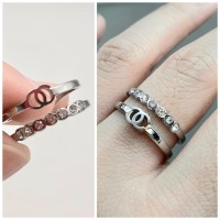 Cincin Chanel Silver L371 Kualitas premium