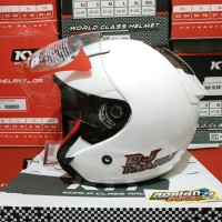 HELM KYT DJ MARU WHITE HELM TOURING KYT DJMARU PUTIH ORIGINAL MURAH