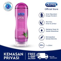 Durex Play Massage 2in1 200mL Pelumas Bahan Dasar Air Ekstrak Aloe Ver