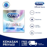 Durex Invisible - isi 2 foil - Kondom Paling Tipis Sensasi Lebih Intim