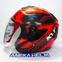 HELM KYT KYOTO SUPER FLUO CARBONIZED