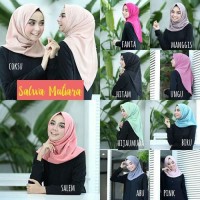 Terlaris Hijab Instan Salwa Pearly (Mutiara) - Hitam