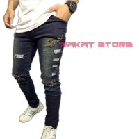 BISA COD JEANS PRIA SOBEK CELANA JEANS PRIA SOBEK JEANS RAKAT PREMIU
