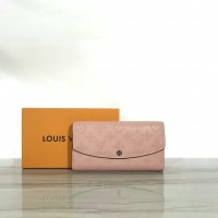 LV IRIS WALLET MAHINA MONOGRAM LEATHER PINK MIRROR QUALITY MADE IN HK!