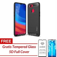 Oppo Realme 2 Pro Case Ipaky Carbon Soft Series GRATIS TEMPERED GLASS