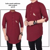 Baju Koko Pria Muslim Gus Azmi Syubbanul Muslimin Kombinasi Hadroh Azz