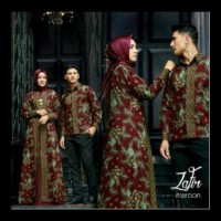 Sale! Baju Couple Batik Muslim Bahan Katun / Zafir Batik Pria Wanita -