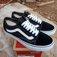 Sepatu Vans Old Skool Classic Black White ORIGINALS 100%