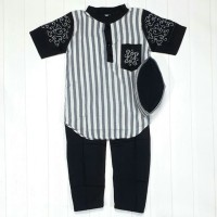 Koko Bordir Anak 3-6 Tahun Warna Hitam (Baju Koko Anak Salur)