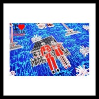 Katun Ondel Bahan Kain Batik Adat Betawi Monas Jakarta Halus Premium
