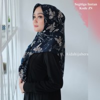 TERMURAH JILBAB INSTAN SEGITIGA MOTIF MONALISA KODE JN - segi tiga